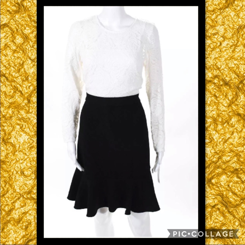 NWT Nanette Lepore Black /White Long Sleeve Dr…